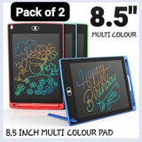 Pack of 2 LCD Writing Tablets for Kids – Reusable Digital Drawing Pads with Erasable Screen (Random Color)