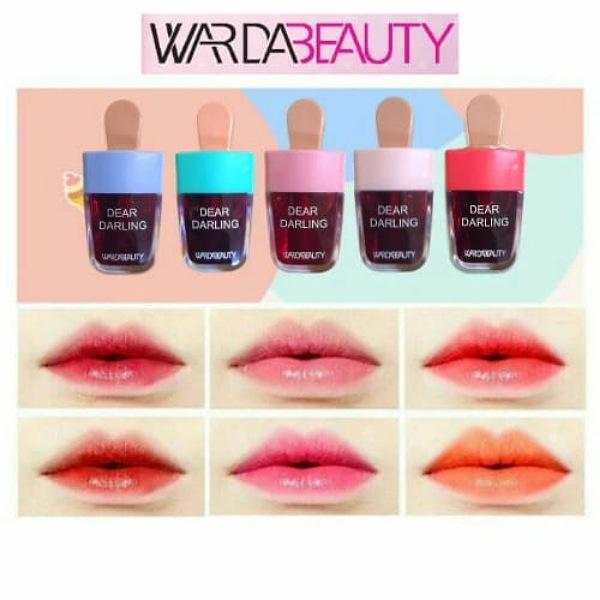 Pack of 6 Dear Darling WardaBeauty Ice Cream Lip & Cheek Tint – Long-Lasting Liquid Tint (Random Colors)