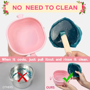 Portable Silicone Wax Warmer – Foldable Electric Wax Heater for Home & Travel