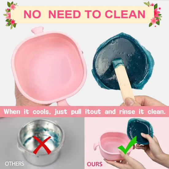 Portable Silicone Wax Warmer – Foldable Electric Wax Heater for Home & Travel