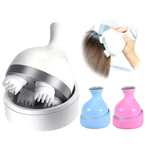 Scalp Massager, Electric Meridian Massage With 4 Moveable Massage Cluster, Rechargeable Portable Washable Head Massager To Relieve Fatigue And Hair Loss