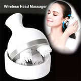 Scalp Massager, Electric Meridian Massage With 4 Moveable Massage Cluster, Rechargeable Portable Washable Head Massager To Relieve Fatigue And Hair Loss