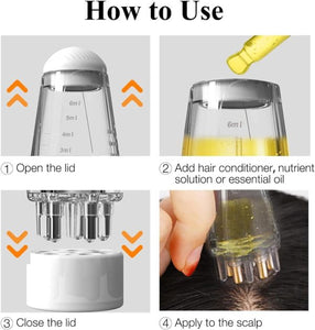 Scalp Root Hair Oil Applicator – Mini Oil Massage Comb for Even Application & Scalp Care
