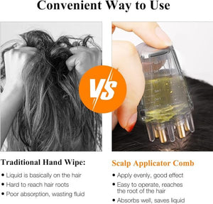 Scalp Root Hair Oil Applicator – Mini Oil Massage Comb for Even Application & Scalp Care