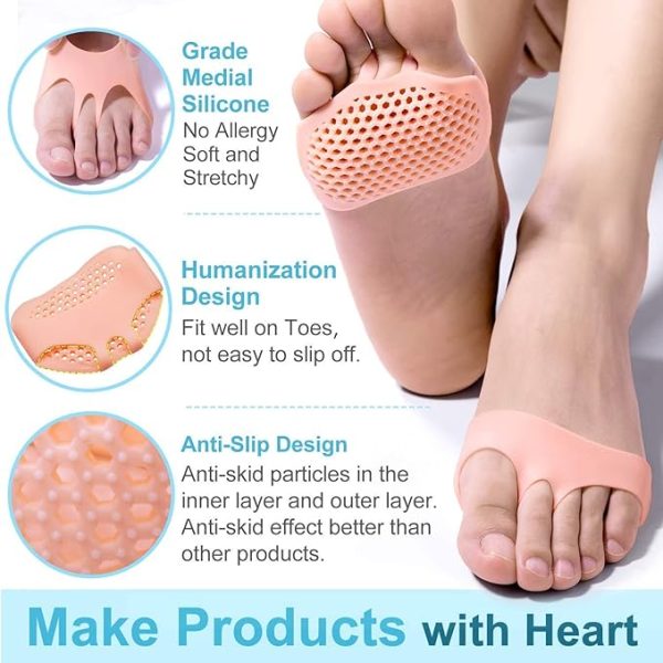 Silicone Gel Half Toe Heel Sleeve