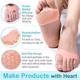 Silicone Gel Half Toe Heel Sleeve