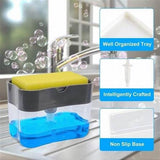 Soap Pump Dispenser with Sponge Holder – Kitchen Sink Liquid Soap Dispenser