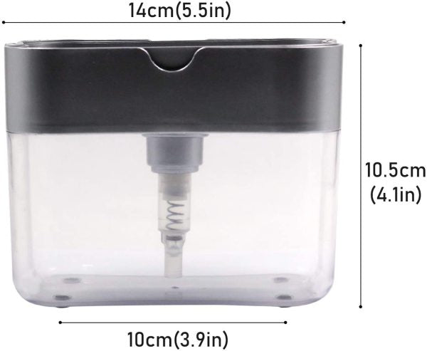 Soap Pump Dispenser with Sponge Holder – Kitchen Sink Liquid Soap Dispenser