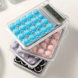 Student Calculator with LCD Display – Large Screen 8-Digit Handheld Calculator with Silicone Buttons (Random Color)