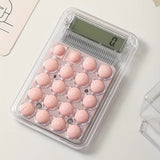 Student Calculator with LCD Display – Large Screen 8-Digit Handheld Calculator with Silicone Buttons (Random Color)