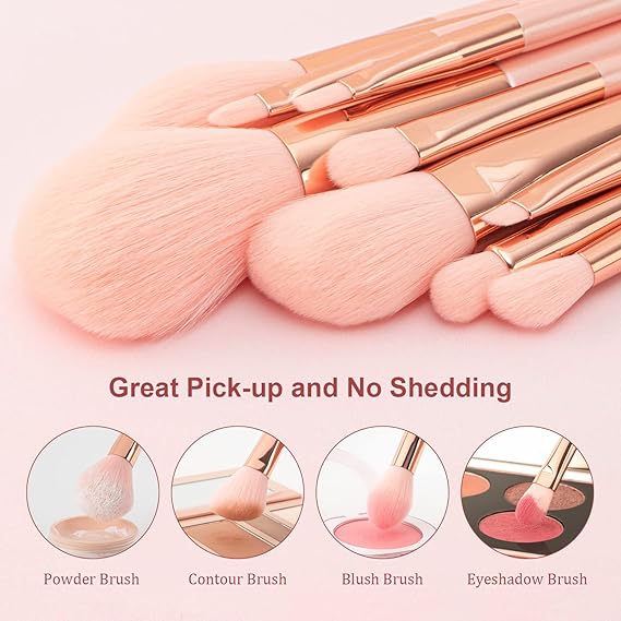Sweet Beauty 7 Pcs Makeup Brush Set – Complete Brush Kit for Professionals & Beginners (Random Color)