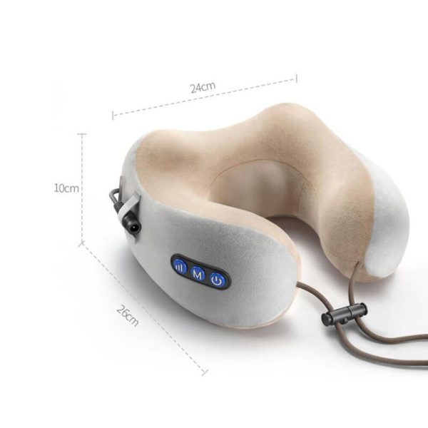 U-Shaped Neck Massager Pillow – USB Rechargeable Portable Cervical & Shoulder Relaxation Cushion