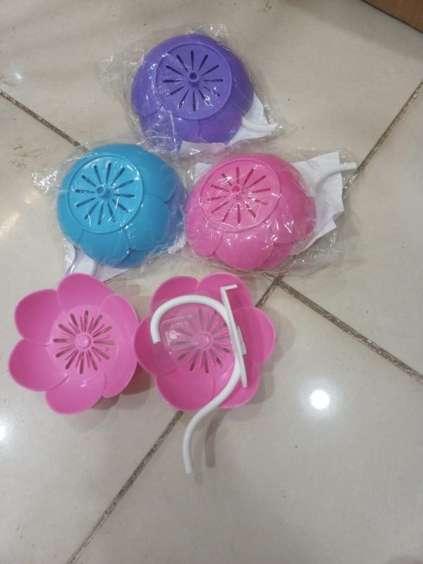 Wall Mounted Double Layer Lotus Flower Shaped Soap Holder – Bathroom Accessory (Random Color)