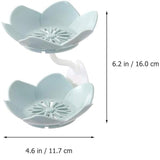 Wall Mounted Double Layer Lotus Flower Shaped Soap Holder – Bathroom Accessory (Random Color)