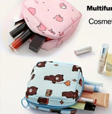 Women’s Portable Pouch & Cosmetic Bag – Sanitary Pads Storage Organizer / Makeup & Hygiene Bag (Random Design & Color)