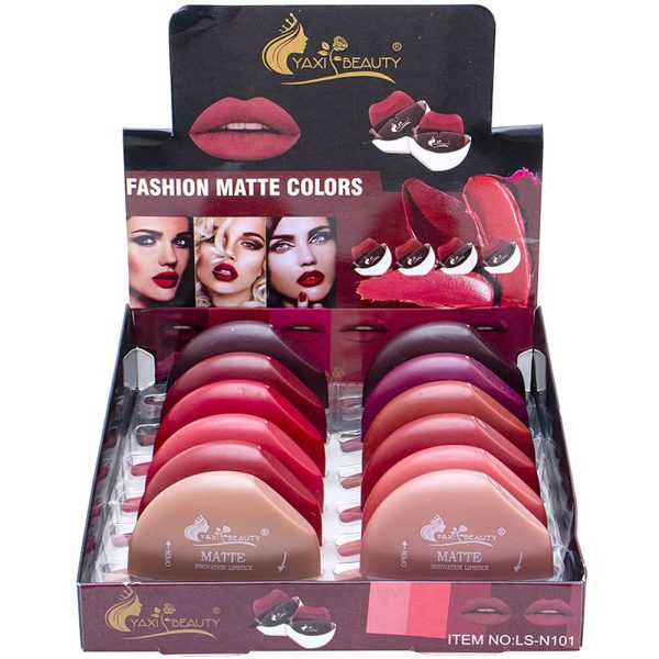 Yaxi Lip Design Solid Lipstick – Lead-Free, Easy Application & Long-Lasting Lazy Lipstick for Girls